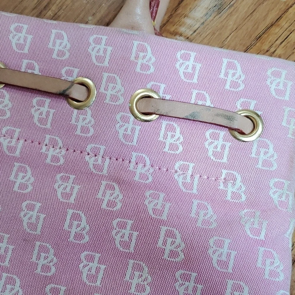 Dooney & Bourke pink monogram medium size tote bag